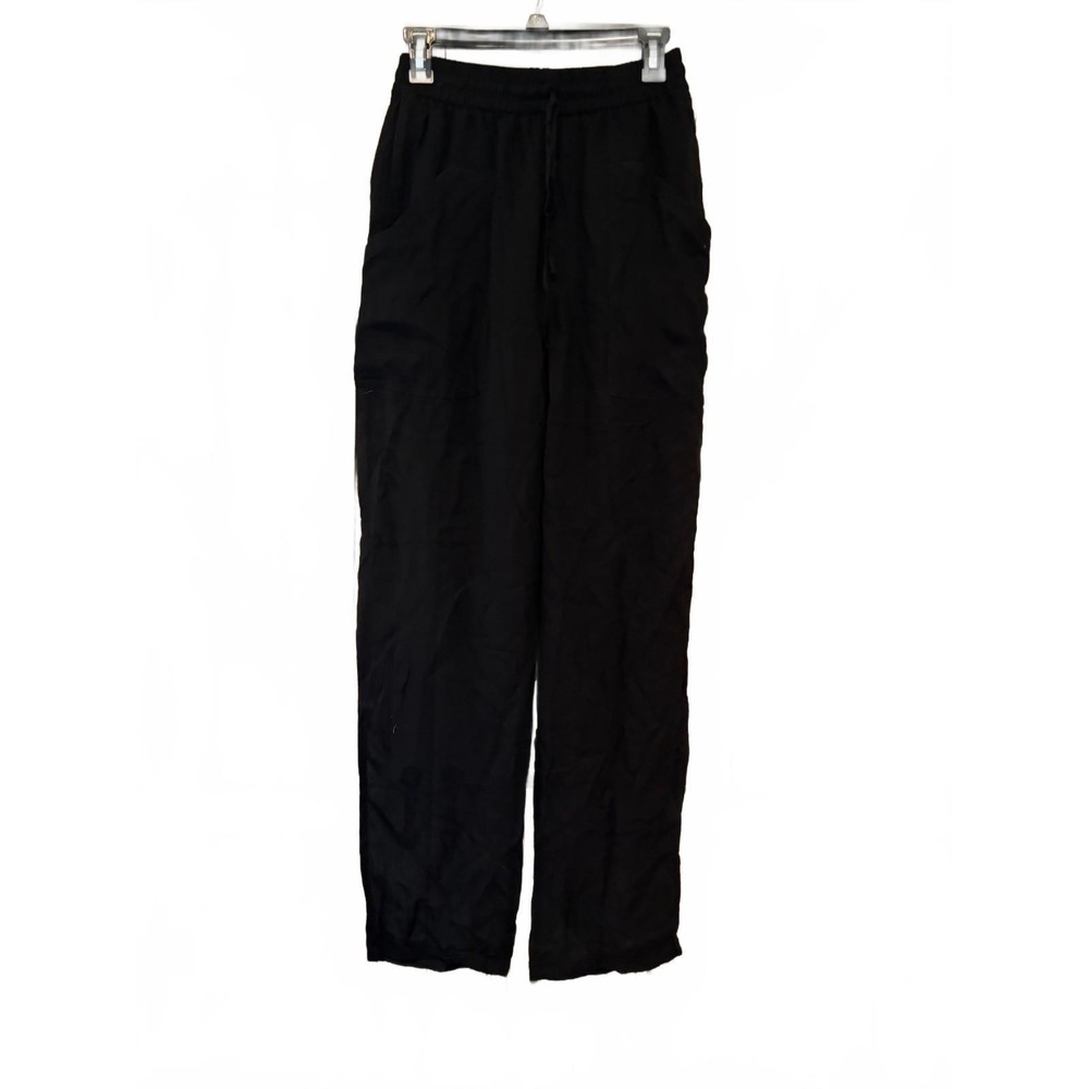Womens Zara black beach pants sz M‎ preloved #275